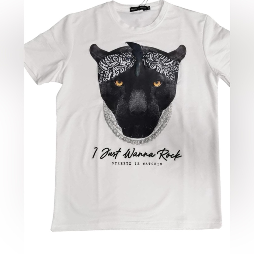 Streetz is Watchin  Jast Wanna Rock Cream T- Shirt